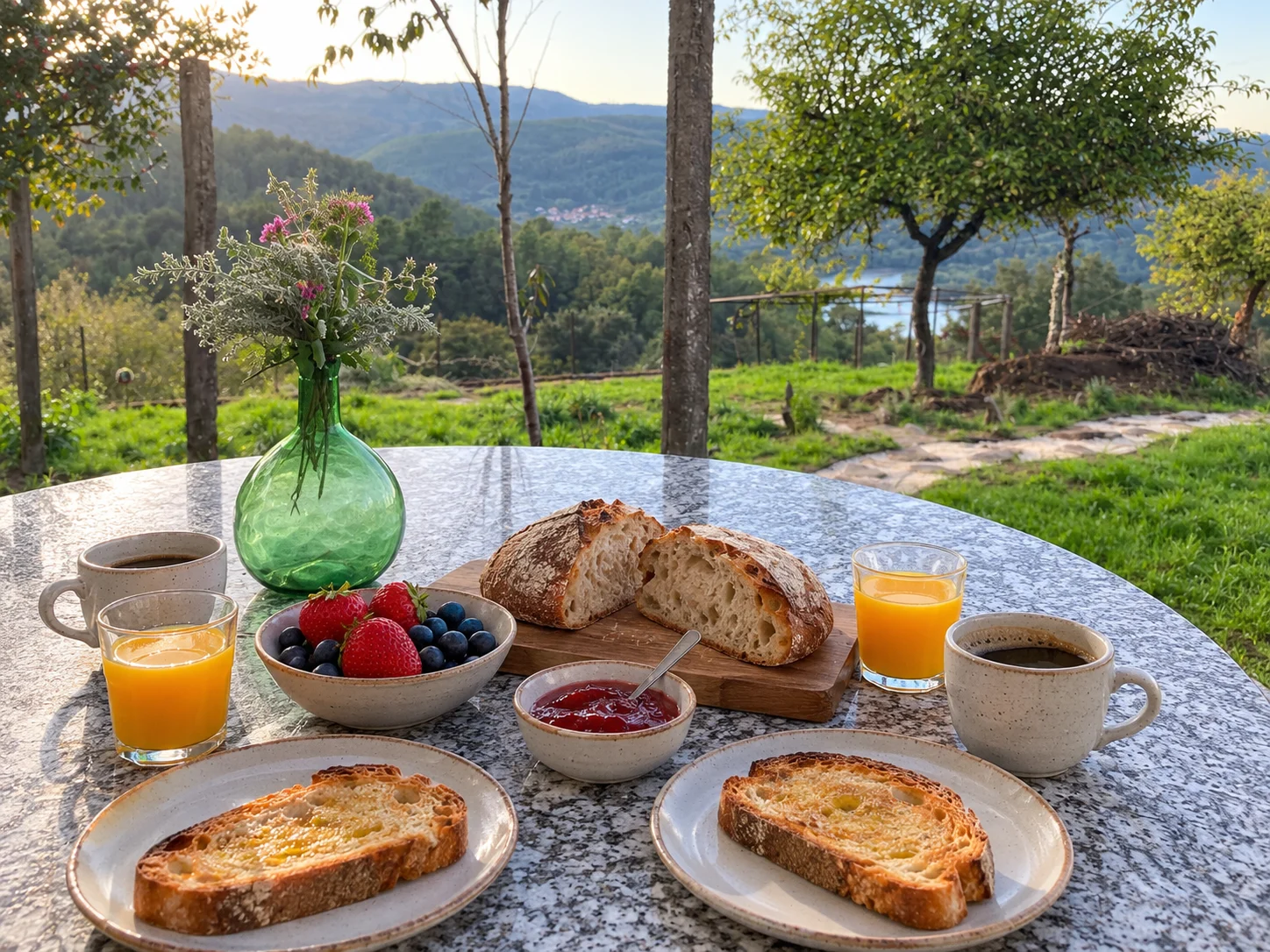 Desayunar con vistas